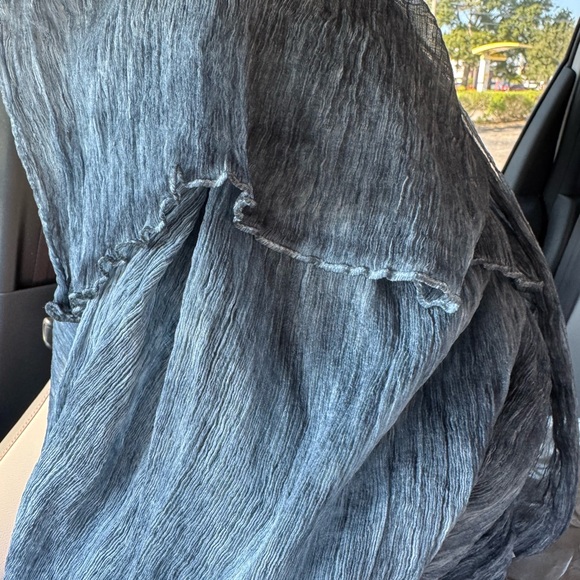 NWT Eileen Fisher Textured Maltinto 100% Silk Scarf or Wrap - Picture 8 of 8